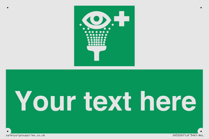 Custom Eye Wash Station Sign